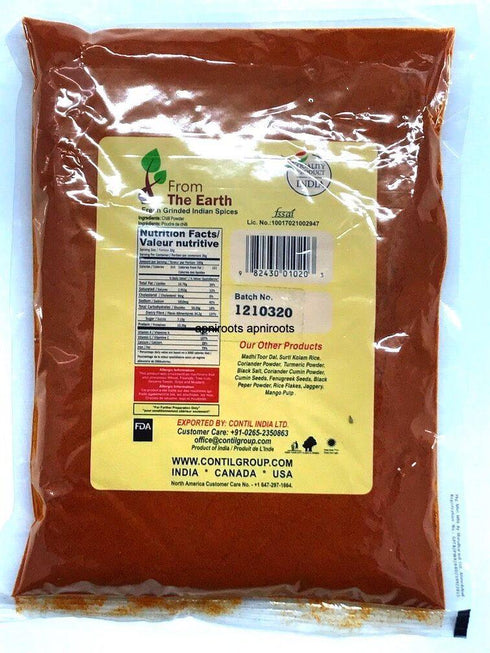 EARTHCHILLI POWDER REGULR 400G - apniroots Grocery